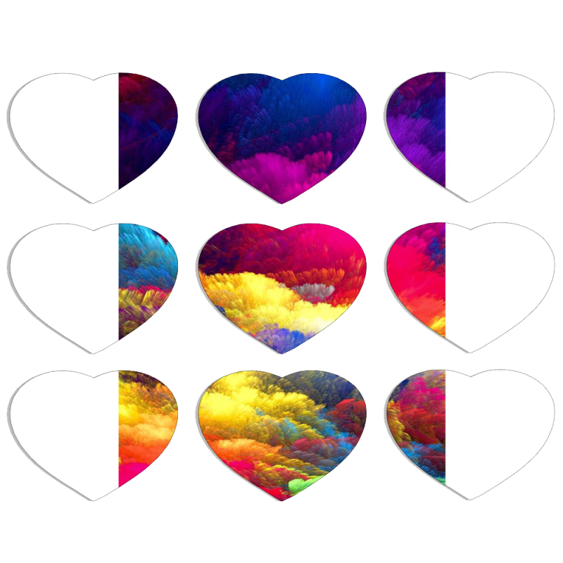 Магнитные фотопазлы Сердце 50 на 50 набор 9 штук 