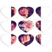 Магнитные фотопазлы Сердце 50 на 50 набор 9 штук 