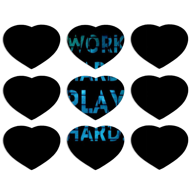 Магнитные фотопазлы Сердце 50 на 50 набор 9 штук 