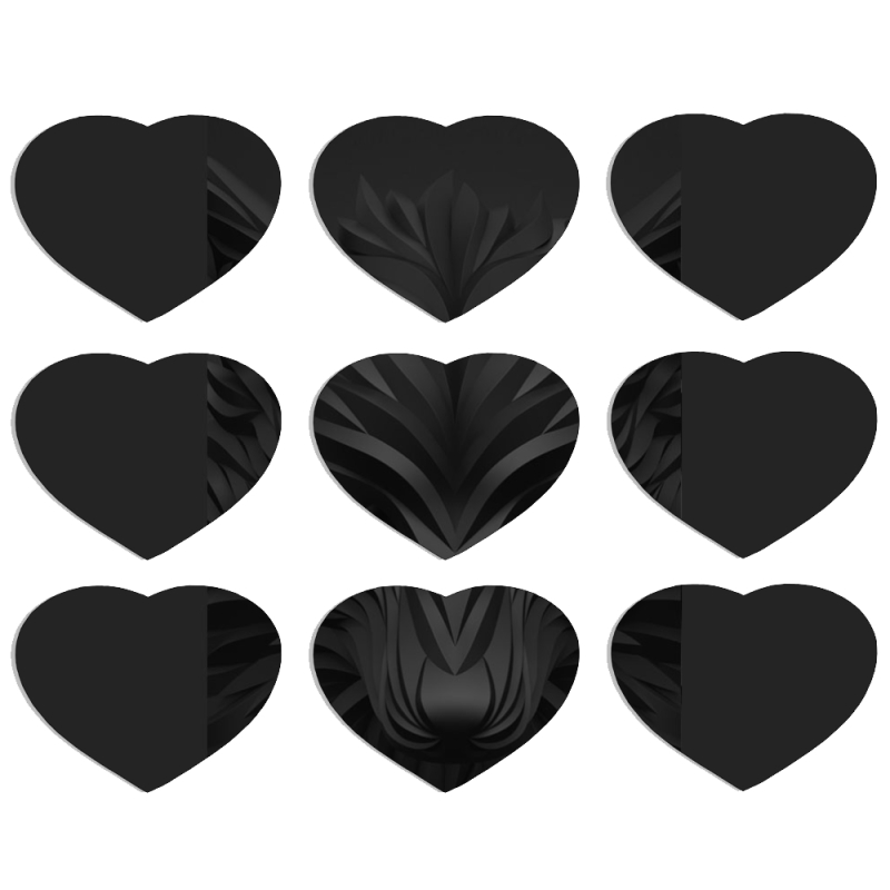 Магнитные фотопазлы Сердце 50 на 50 набор 9 штук 