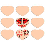 Магнитные фотопазлы Сердце 50 на 50 набор 9 штук 