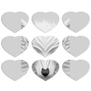 Магнитные фотопазлы Сердце 50 на 50 набор 9 штук White Wolf
