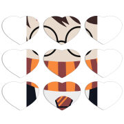 Магнитные фотопазлы Сердце 50 на 50 набор 9 штук Harry