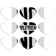 Магнитные фотопазлы Сердце 50 на 50 набор 9 штук No Girlfriend