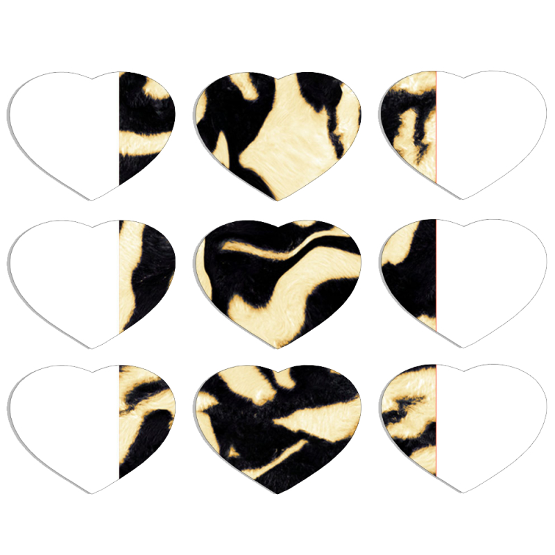 Магнитные фотопазлы Сердце 50 на 50 набор 9 штук 