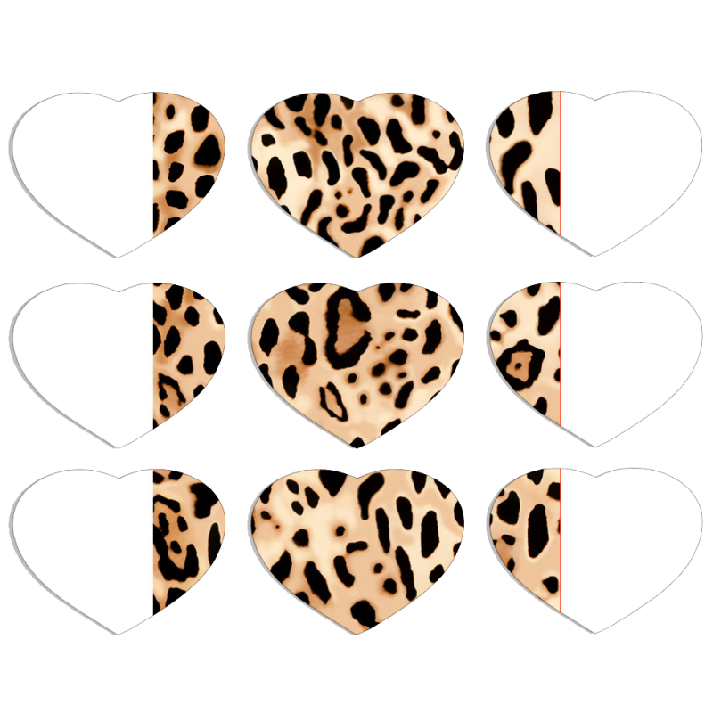 Магнитные фотопазлы Сердце 50 на 50 набор 9 штук 
