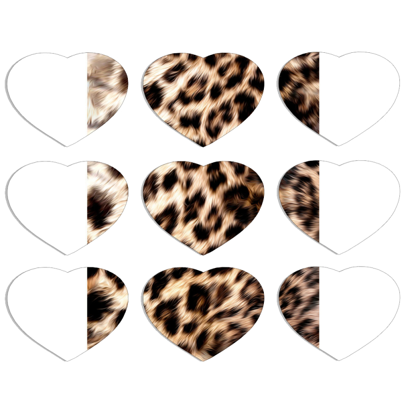 Магнитные фотопазлы Сердце 50 на 50 набор 9 штук 