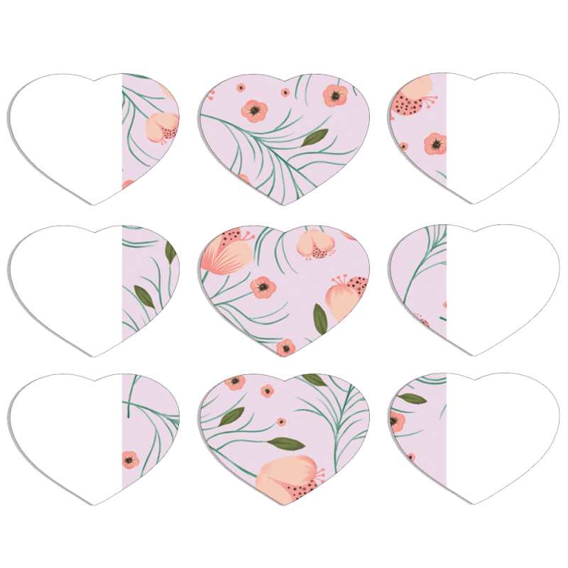 Магнитные фотопазлы Сердце 50 на 50 набор 9 штук 