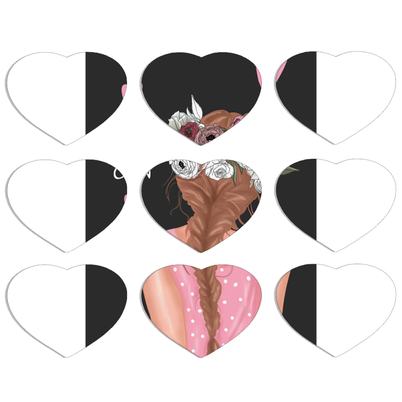 Магнитные фотопазлы Сердце 50 на 50 набор 9 штук You Can
