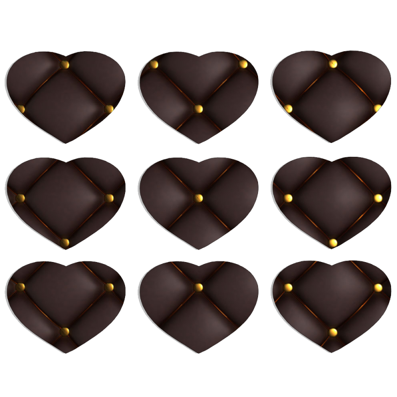 Магнитные фотопазлы Сердце 50 на 50 набор 9 штук 