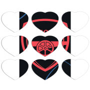 Магнитные фотопазлы Сердце 50 на 50 набор 9 штук Football Arsenal