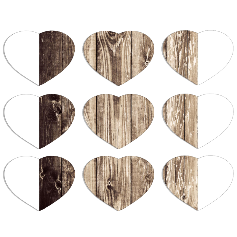 Магнитные фотопазлы Сердце 50 на 50 набор 9 штук 