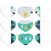 Магнитные фотопазлы Сердце 50 на 50 набор 9 штук Green Owl
