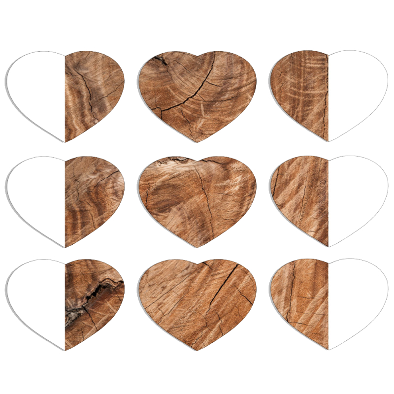 Магнитные фотопазлы Сердце 50 на 50 набор 9 штук 
