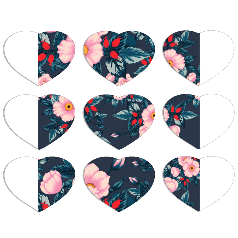Магнитные фотопазлы Сердце 50 на 50 набор 9 штук 