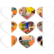 Магнитные фотопазлы Сердце 50 на 50 набор 9 штук 70s