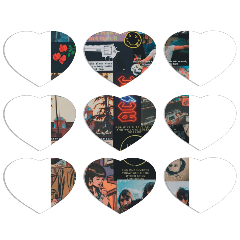 Магнитные фотопазлы Сердце 50 на 50 набор 9 штук 