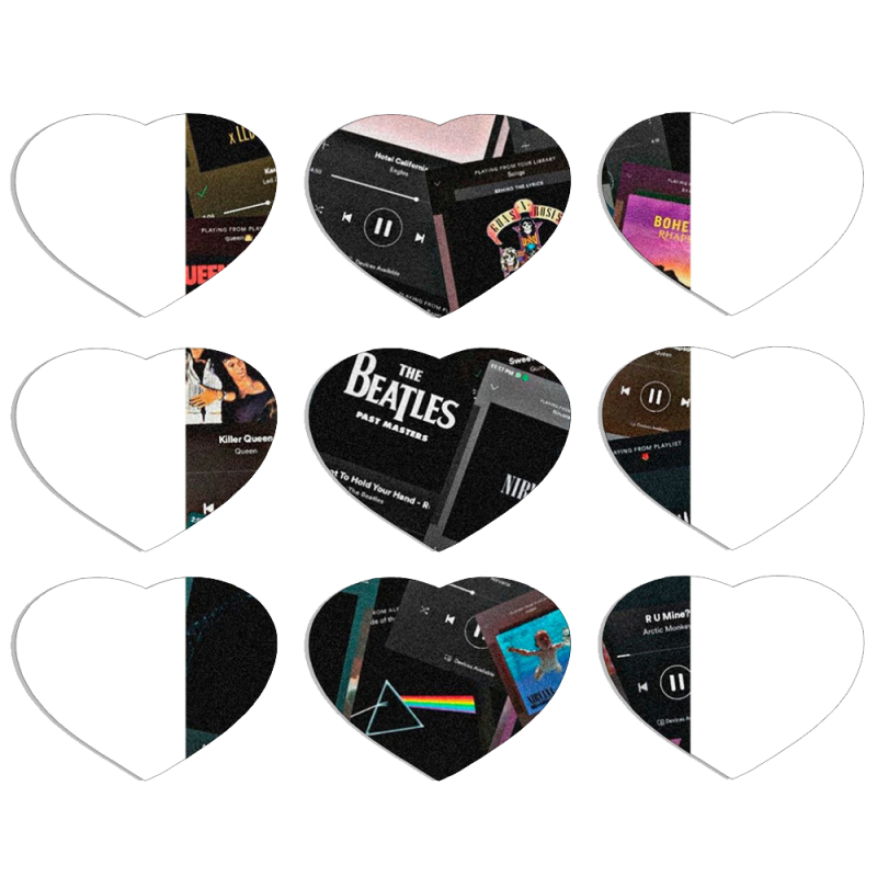 Магнитные фотопазлы Сердце 50 на 50 набор 9 штук 