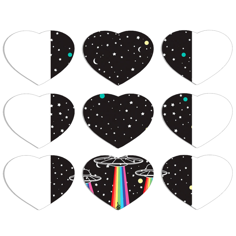Магнитные фотопазлы Сердце 50 на 50 набор 9 штук 