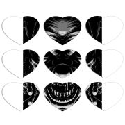 Магнитные фотопазлы Сердце 50 на 50 набор 9 штук 