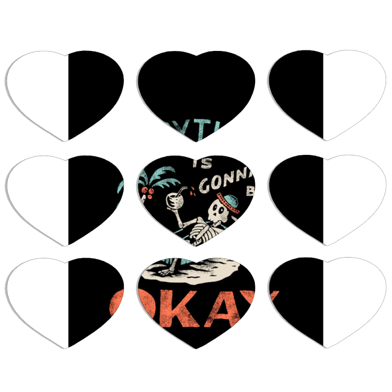 Магнитные фотопазлы Сердце 50 на 50 набор 9 штук 