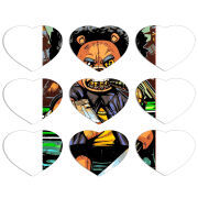 Магнитные фотопазлы Сердце 50 на 50 набор 9 штук 