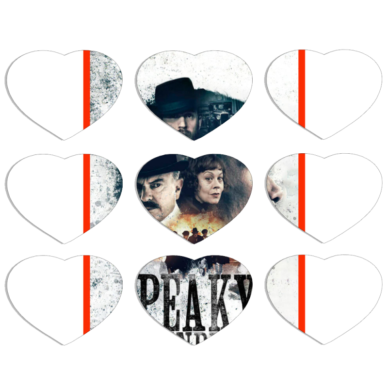 Магнитные фотопазлы Сердце 50 на 50 набор 9 штук Peaky Blinders Poster