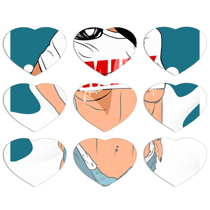 Магнитные фотопазлы Сердце 50 на 50 набор 9 штук 