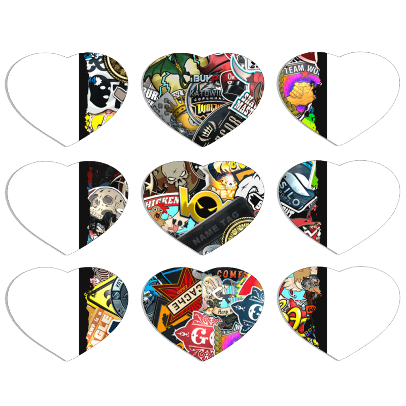 Магнитные фотопазлы Сердце 50 на 50 набор 9 штук CS:Go Stickerbombing