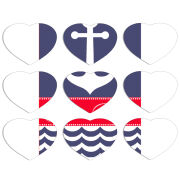 Магнитные фотопазлы Сердце 50 на 50 набор 9 штук Именной Ocean