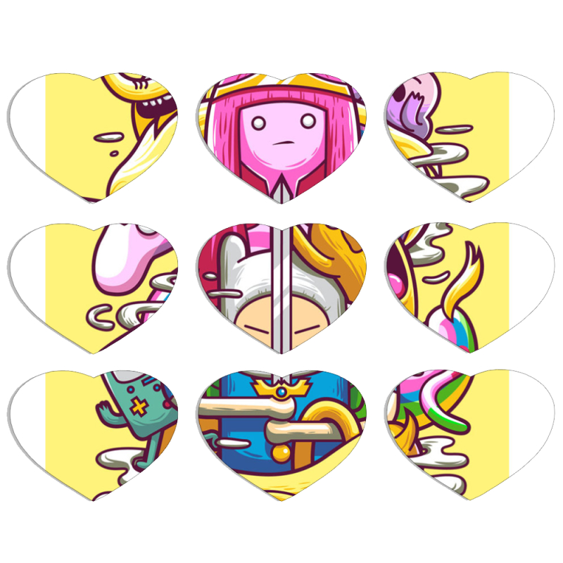 Магнитные фотопазлы Сердце 50 на 50 набор 9 штук 