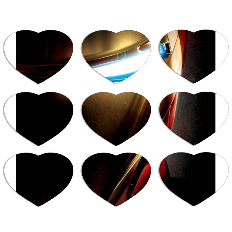 Магнитные фотопазлы Сердце 50 на 50 набор 9 штук 