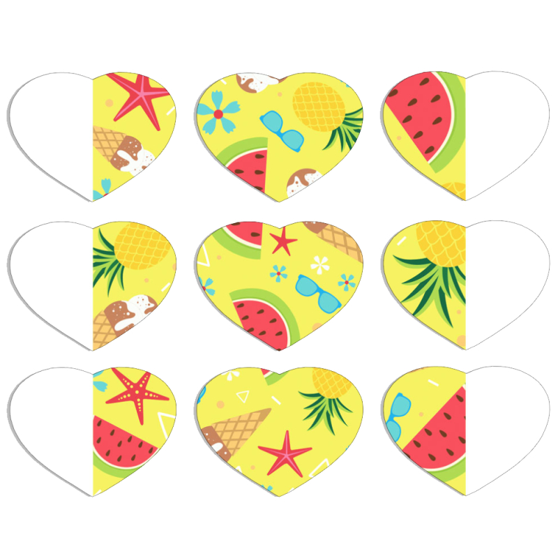 Магнитные фотопазлы Сердце 50 на 50 набор 9 штук 
