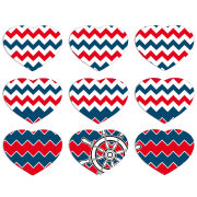 Магнитные фотопазлы Сердце 50 на 50 набор 9 штук Valley of Waves