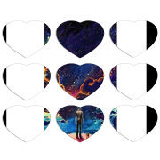 Магнитные фотопазлы Сердце 50 на 50 набор 9 штук 