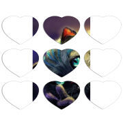 Магнитные фотопазлы Сердце 50 на 50 набор 9 штук Cheshire Cat