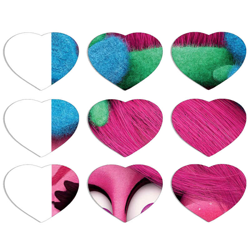 Магнитные фотопазлы Сердце 50 на 50 набор 9 штук Queen Poppy