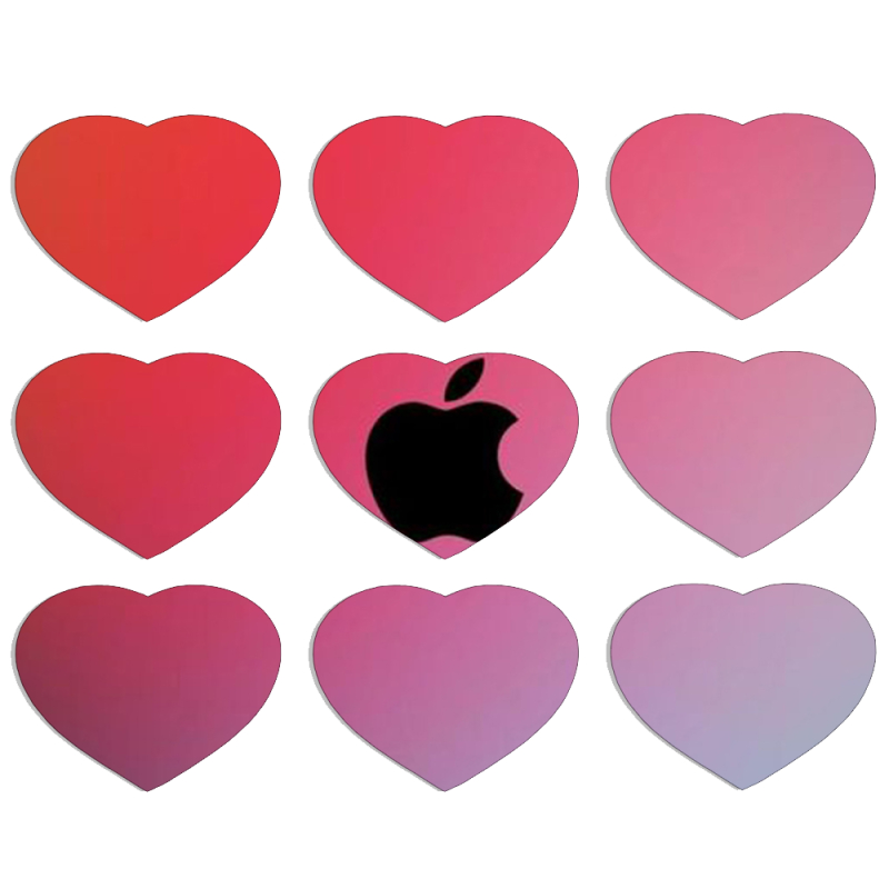 Магнитные фотопазлы Сердце 50 на 50 набор 9 штук Gradient