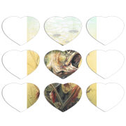 Магнитные фотопазлы Сердце 50 на 50 набор 9 штук 