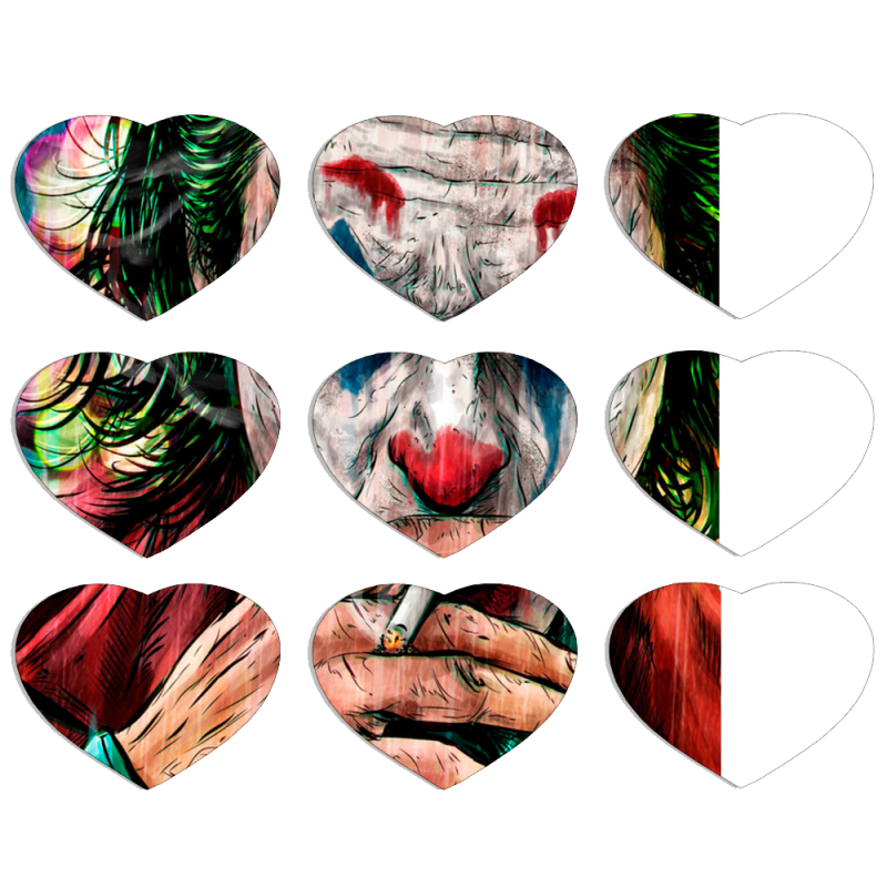 Магнитные фотопазлы Сердце 50 на 50 набор 9 штук Джокер