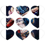 Магнитные фотопазлы Сердце 50 на 50 набор 9 штук Harley Quinn