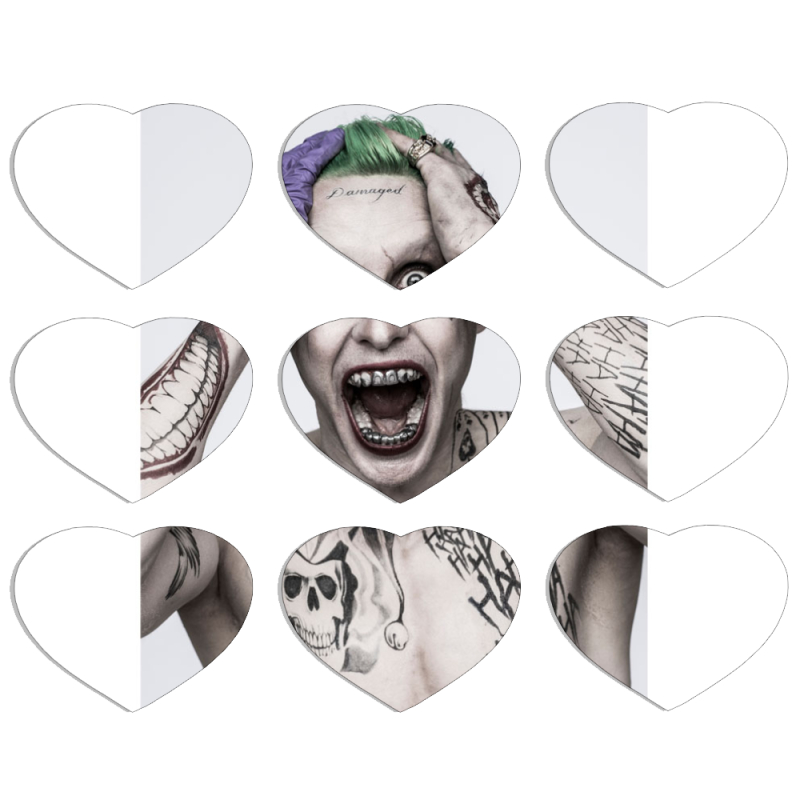 Магнитные фотопазлы Сердце 50 на 50 набор 9 штук 