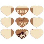 Магнитные фотопазлы Сердце 50 на 50 набор 9 штук 