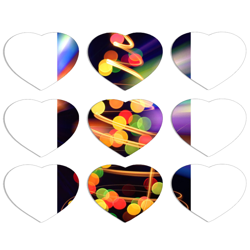 Магнитные фотопазлы Сердце 50 на 50 набор 9 штук 
