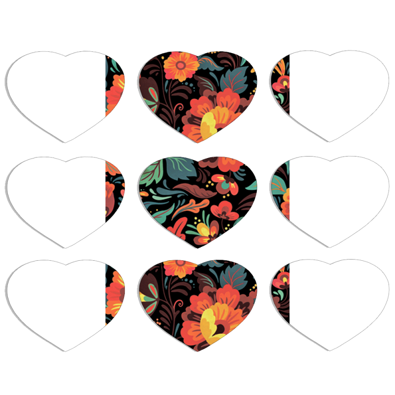 Магнитные фотопазлы Сердце 50 на 50 набор 9 штук Petrykivka