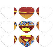 Магнитные фотопазлы Сердце 50 на 50 набор 9 штук Super Dad