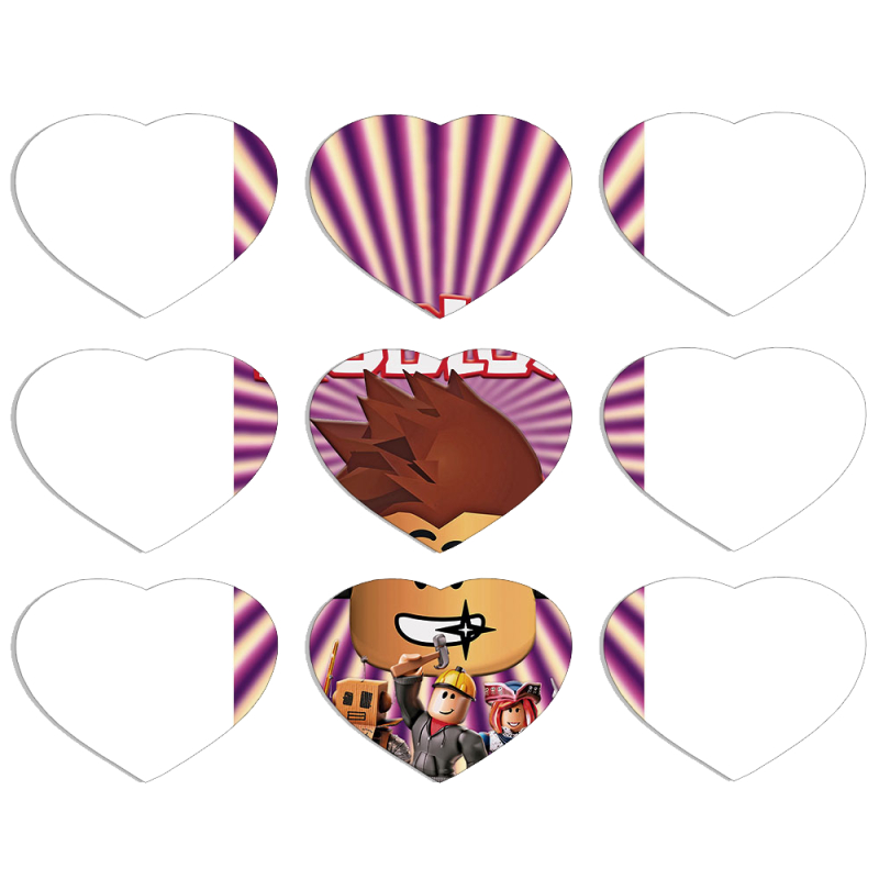 Магнитные фотопазлы Сердце 50 на 50 набор 9 штук Follow Me to Roblox
