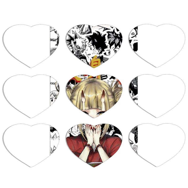 Магнитные фотопазлы Сердце 50 на 50 набор 9 штук Himiko Toga - My Hero Academia