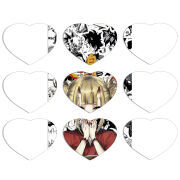 Магнитные фотопазлы Сердце 50 на 50 набор 9 штук Himiko Toga - My Hero Academia