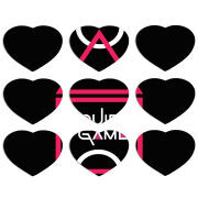 Магнитные фотопазлы Сердце 50 на 50 набор 9 штук siquid game игра в кальмара